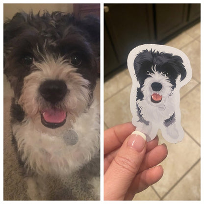 Custom Pet Portrait Stickers